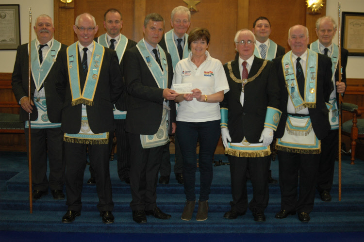 RWBro Lee with the honoured brethren