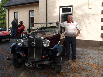 W Bro Richard Mulligan with his car