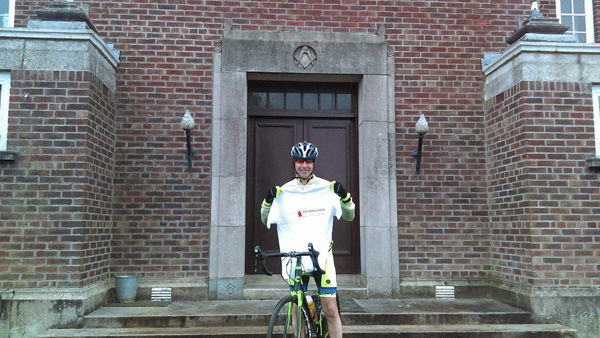 Worshipful Master WBro Stephen Dickson at the Masonic Hall Enniskillen